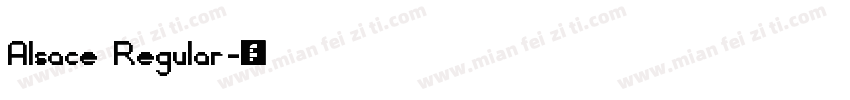 Alsace Regular字体转换